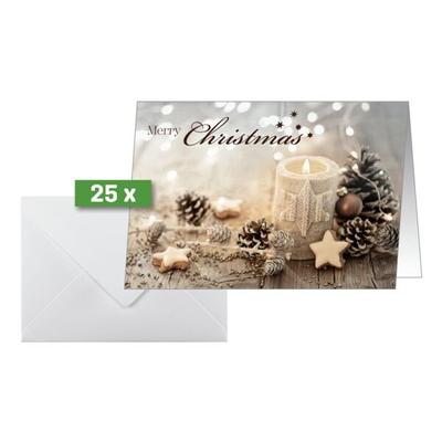 Sigel Weihnachtskarten inkl. Umschläge »Christmas Candle« 25 Stück Image