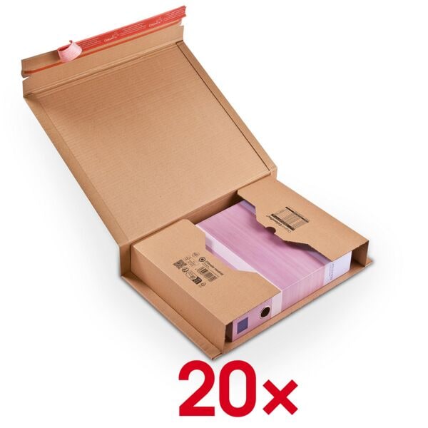 Colompac 20er-Pack Buchverpackungen »CP020« 30 x 43 x 10 cm braun, 10 cm Image