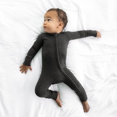 Heather Black Cozy Zippy - 3T