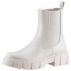 Chelseaboots ANISTON SHOES, Damen, Gr. 39, beige, Lederimitat, Elastischer Einsatz, modisch, Schuhe, Stiefelette mit Stretcheinsätze - NEUE KOLLEKTION schmale Form