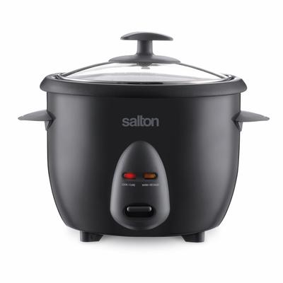 Automatic Drum Style Rice Cooker & Steamer - Black - 10 Cups by Salton® in Black