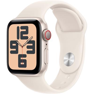 Smartwatch APPLE "Watch SE (2024)", beige (polarstern), Smartwatches, 40mm, Cellular, S/M, Sport Band, Topseller Image