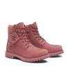 Schnürboots TIMBERLAND "Timberland Premium 6 INCH LACE UP", Gr. 37, rosa (md rot nubuck), Leder, sportlich, Schuhe, Winterstiefel, Schnürstiefel, Winterschuhe, wasserdicht
