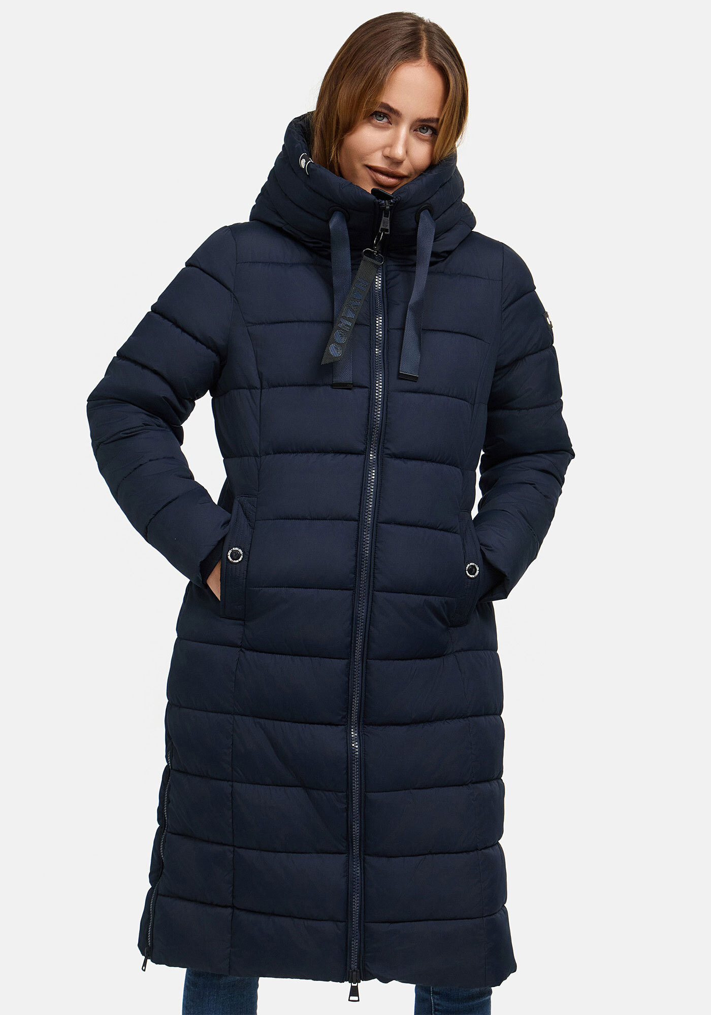 Winterjacke NAVAHOO "Mondmaedchen", Damen, Gr. XL, blau (navy), Obermaterial: 100% Polyester; Innenmaterial: 100% Polyester., Jacken, mit großer Kapuze, Topseller Image