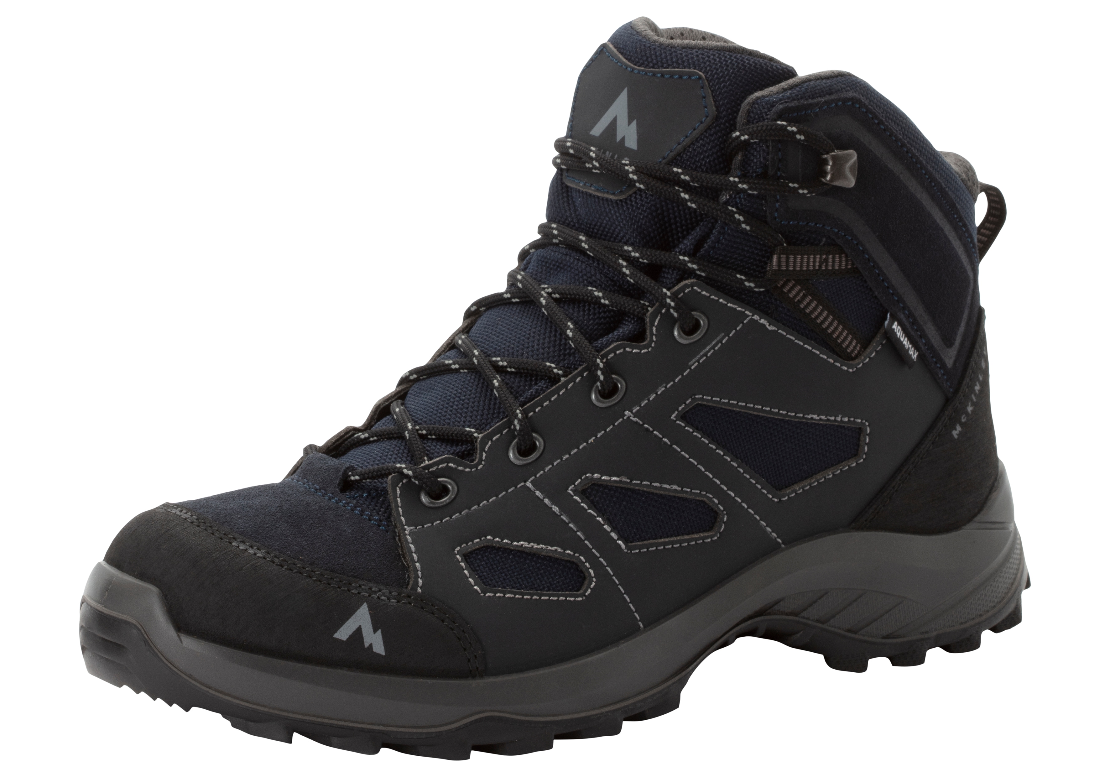 Wanderschuh MCKINLEY "Discover IV", Herren, Gr. 46, schwarz (navy schwarz, navy schwarz, anthrazit), Schuhe Wanderschuh, wasserdicht