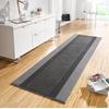 Teppich HANSE HOME "Band" Gr. 43, grau, B:80cm H:9mm L:400cm, Kunstfaser, Teppiche, Kurzflor, weich, Läufer Größen, Wohnzimmer, Schlafzimmer, Esszimmer