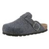Hausschuh KIDSWORLD, Kinder, Gr. 30, blau (blaugrau), Filz, casual, Schuhe, Clog, Pantoffel, Homeslipper mit vorgeformtem Fußbett