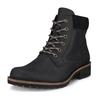 Schnürstiefelette ECCO "ELAINA", Damen, Gr. 38, schwarz, Nubukleder, klassisch, Schuhe, Stiefelette, Blockabsatz, mit weicher Schaftrandpolsterung