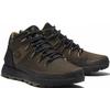 Schnürboots TIMBERLAND "Sprint Trekker Mid Fab WP", Gr. 47,5, grün (oliv), Textil, sportlich, Schuhe, Winterstiefel, Schnürstiefel, Winterschuhe, wasserdicht