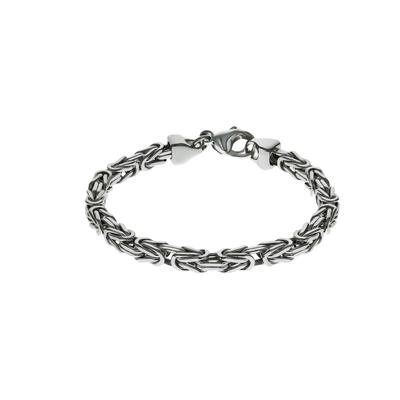 Armband ZEEME "Silber 925 poliert Königskette 5mm breit", weiß, Armbänder, Damen, 20cm, Silber 925 (Sterlingsilber), glä