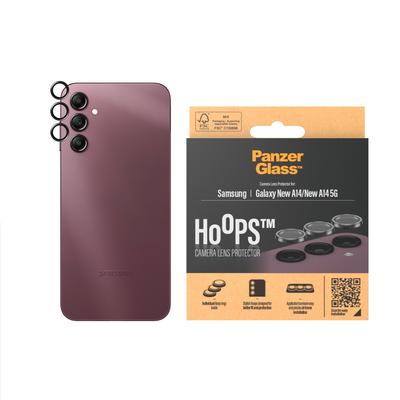 PANZERGLASS Kameraschutzglas "Hoops Camera Protector für Samsung Galaxy A14, A14 5G", transparent, B:11,00cm H:1,30cm T:19,80mm, Displayfolien