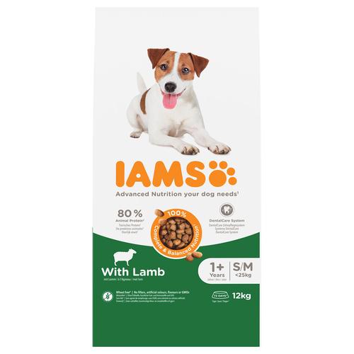 12kg IAMS Advanced Nutrition Adult Small & Medium Dog mit Lamm Hundefutter trocken