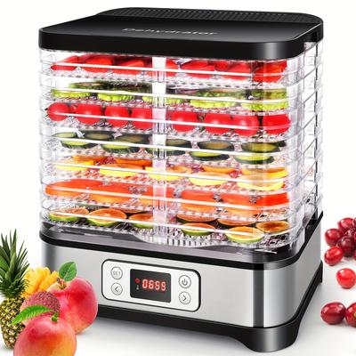 TEMU Homdox Dehydrator, 8 Bpa-free Trays Dehydrator, And 95-158 , Suitable For And , Fruits, , Vegetables, Dog , 400 Dehydration Dryer, In , Red, And