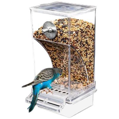 Aougo - Automatischer Vogelfutterspender, spritzwassergeschützter Vogelfutterspender,