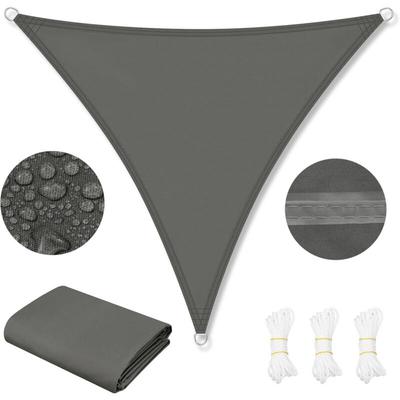 Sonnensegel Wasserdicht Dreieckig 95% uv Schutz Segeltuch 200 g/m² Polyester Sonnenschutz Image