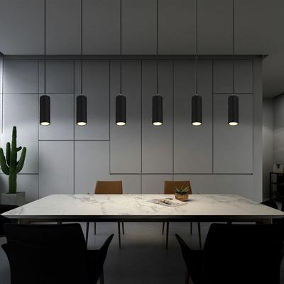 Etc-shop - Pendelleuchte schwarz 6 flammig Hängelampe schwarz Metall Esszimmerlampe hängend, Image