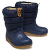 Winterboots CROCS "CLASSIC NEO PUFF BOOT K", Kinder, Gr. 29, blau (navy), Croslite, Nylon, sportlich, Schuhe, Snowboots, Winterstiefel zum Schlupfen