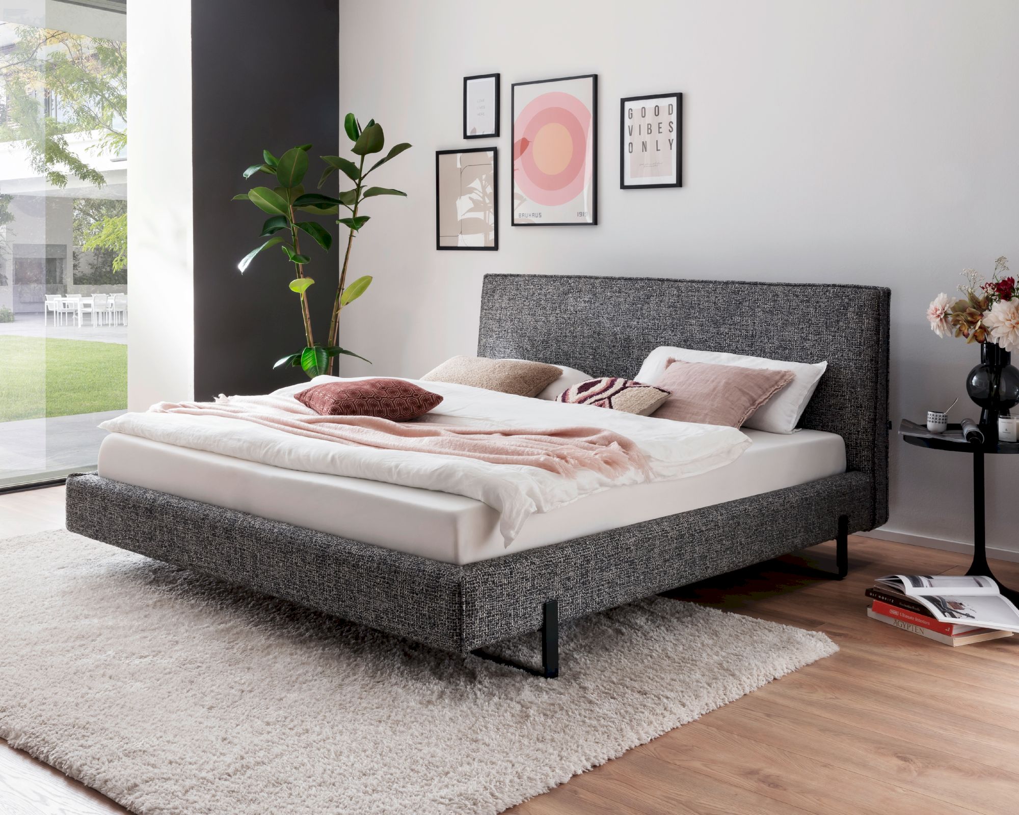 meise.möbel »La Gomera« Polsterbett 160x200 cm / ohne Federholzrahmen / mit 7-Zonen-Tonnentaschenfederkern-Wendematratze / Härtegrad H3/H4