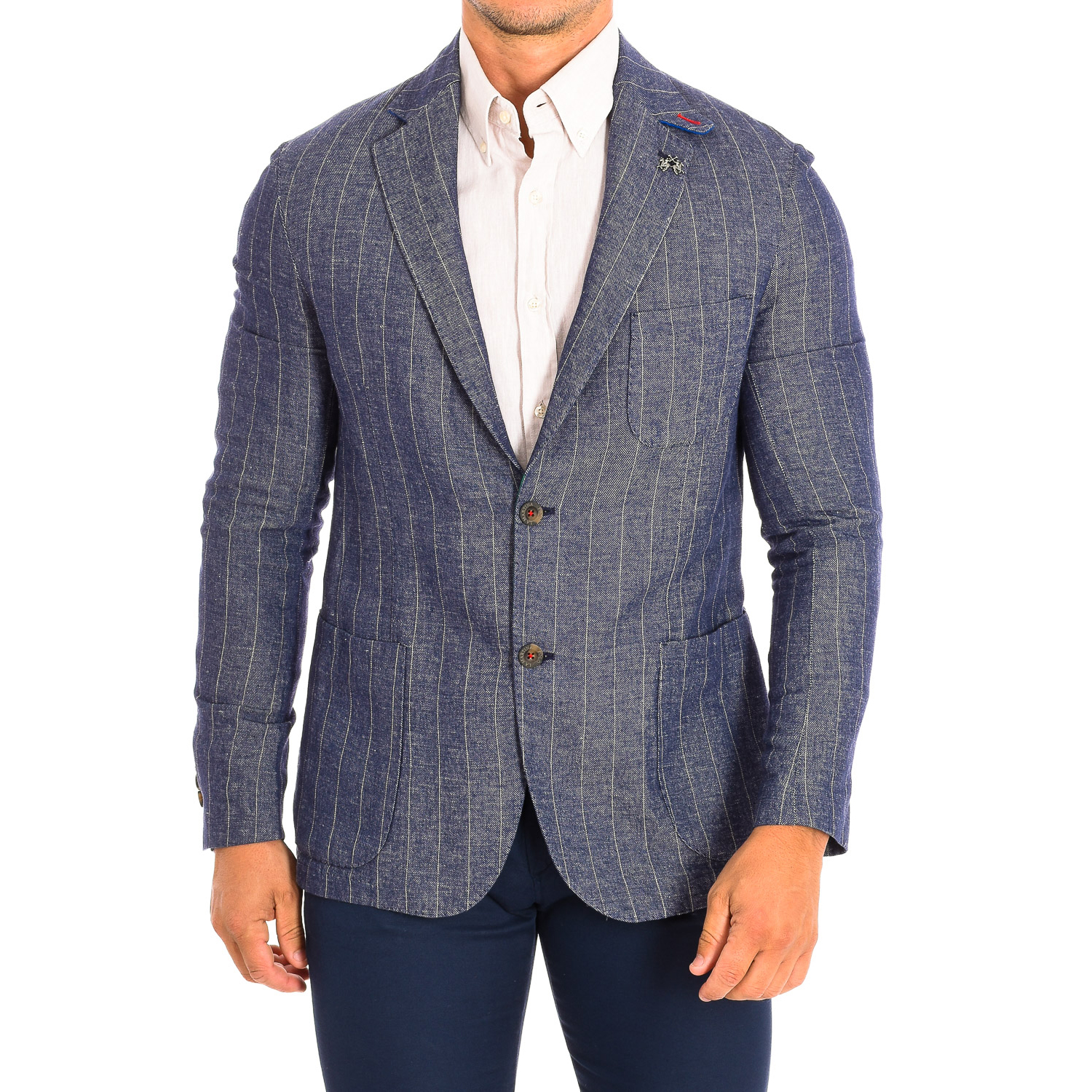 Langärmliger Blazer mit normaler Passform TMJ003-TL124, Herren Image