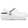 Crocs - Kid's Classic Lined Clog - Hüttenschuhe US C13 | EU 30-31 weiß/grau