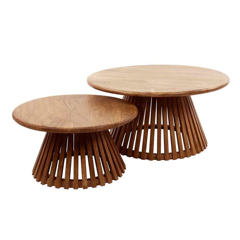 Table basse style scandinave 80 cm bois