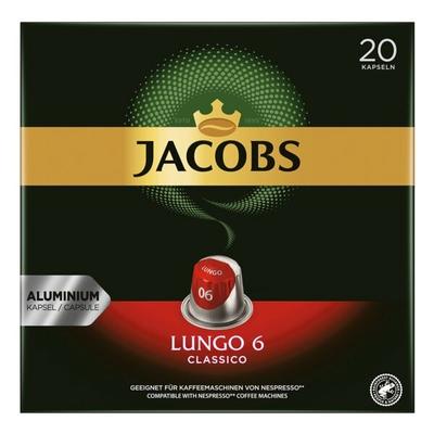 Jacobs 20er-Pack Kaffeekapseln »Lungo 6 Classico« für Nespresso® braun