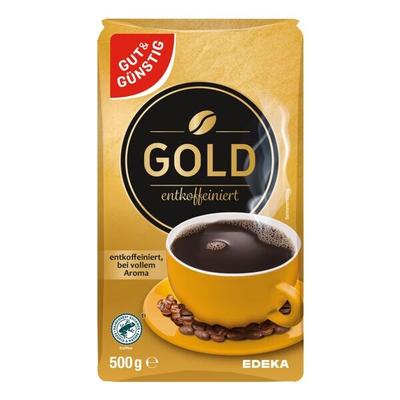Gut und Günstig Kaffee gemahlen »Gold entfkoffeiniert« 500g braun Image