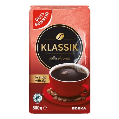 Gut und Günstig Kaffee gemahlen »Klassik« 500g braun