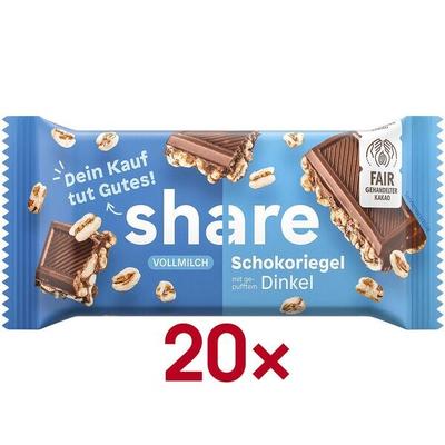 Share 20er-Pack Schokoriegel »Dinkelpuff« Image