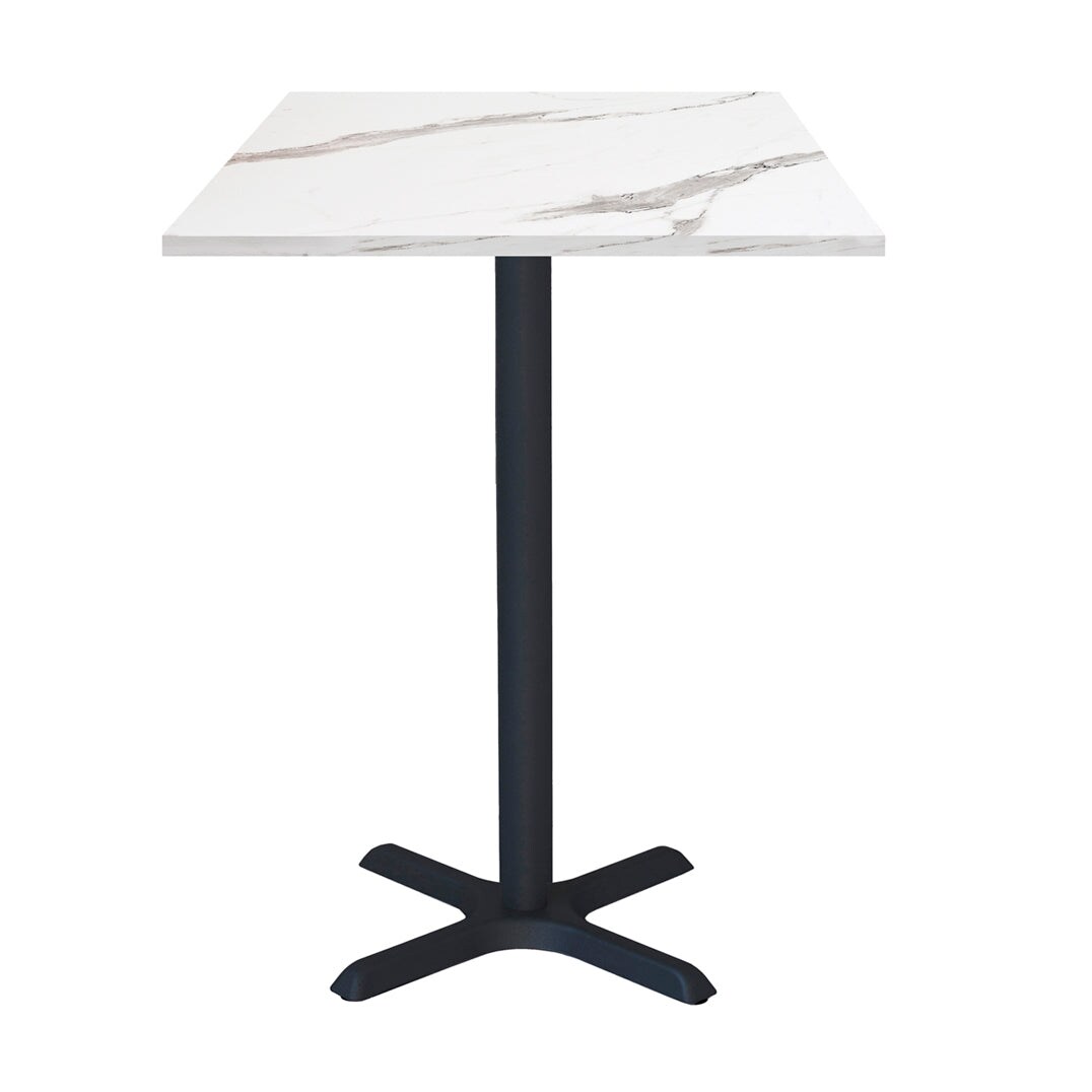 Restootab Stehtisch Dina 60x60cm - Modell weißer Marmor Image