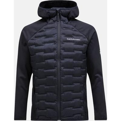 PEAK PERFORMANCE Herren Jacke M Argon Hybrid Hood-BLACK, Größe L in Schwarz