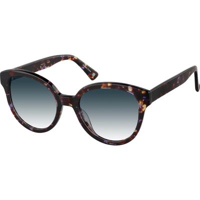 Zenni Women's Vintage Cat-Eye Rx Sunglasses Pattern Plastic Full Rim Frame