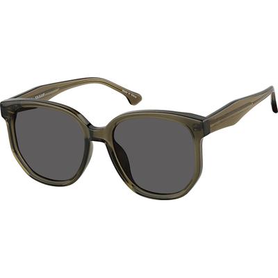 Zenni Sunglasses Brown Plastic Full Rim Frame