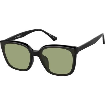 Zenni Sunglasses Black Plastic Full Rim Frame