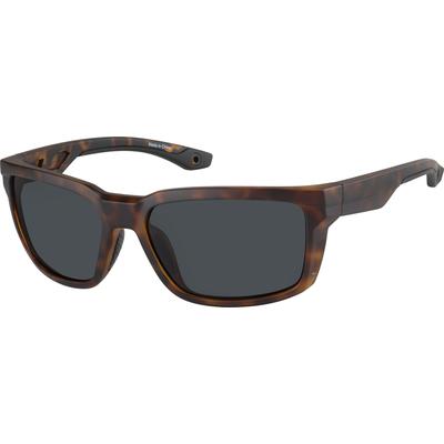 Zenni Round Sunglasses Tortoiseshell Plastic Full Rim Frame