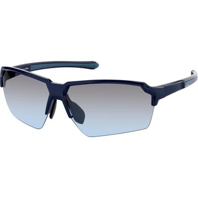 Zenni Round Sunglasses Blue Plastic Frame
