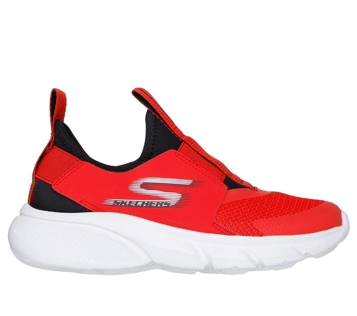 Skechers Boy's Skech Fast - Reczo Sneaker | Size 5.0 | Red/Black | Synthetic/Textile | Machine Washable