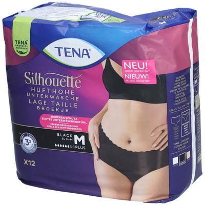 Tena Silhouette Plus M black Inkontinenz Pants 12 St Windeln Image
