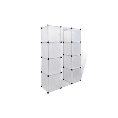 vidaXL Modularer Schrank mit 9 Fächern 37x115x150 cm Weiß