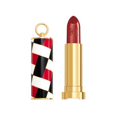 Carolina Herrera Fabulous Kiss Lipstick + Cap Duo Lippenstift SHEER 114 LUCKY FLUSH RED TARTAN CAP Weiss Image