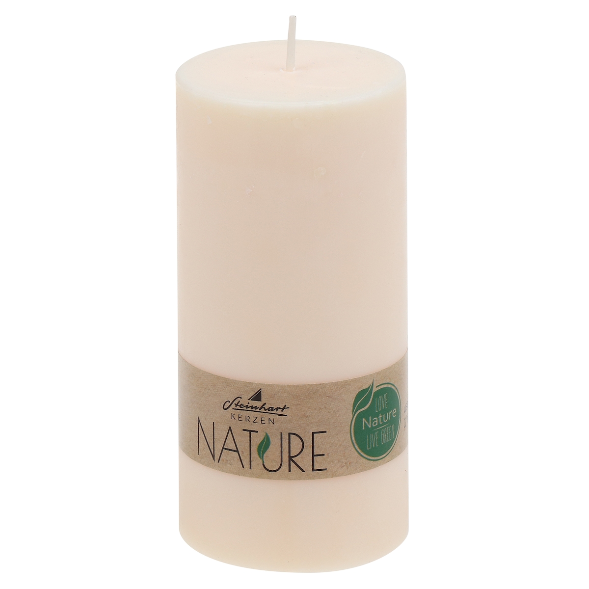 Steinhart Kerzen Stumpenkerzen Nature Creme 120 x Ø 58 mm Image