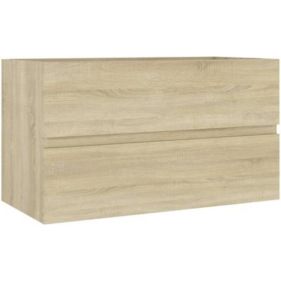 Vidaxl - Waschbeckenunterschrank Sonoma-Eiche 80x38,5x45cm Holzwerkstoff