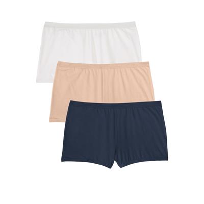 Plus Size Women's Boyshort 3-Pack by Comfort Choice in Neutral Pack (Size 15) Underwear