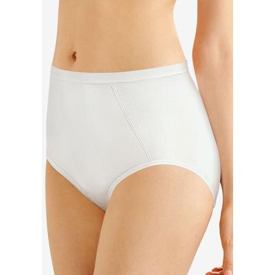 Plus Size Women's Seamless Brief With Tummy Panel Ultra Control 2-Pack by Bali in White (Size XL)
