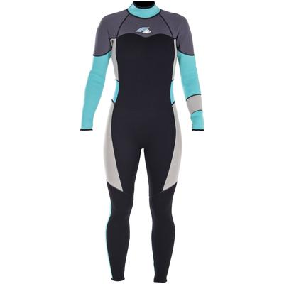 Neoprenanzug F2 "Neoprene Gipsy Women" Sportanzüge Gr. M, blau (grau/schwarz/türkis)