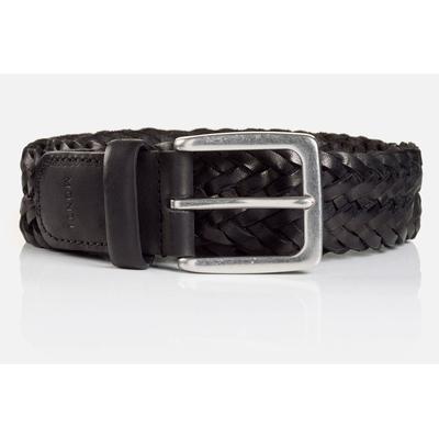 Ledergürtel MONTI, Damen, Gr. 100, schwarz, Rindsleder, klassisch,modisch,casual, Gürtel, 3,5 cm breit, Business-Casual, Glattleder geflochten Image