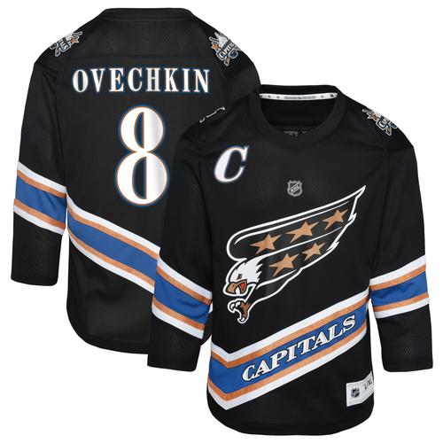 Vorschule Alexander Ovechkin Schwarzes Washington Capitals 50. Jubiläums-Replika-Trikot