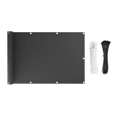 KS Handel 24 Premium Balkonsichtschutz Überlänge Sonnenschutz Balkonverkleidung (110x50 cm Cream) Image