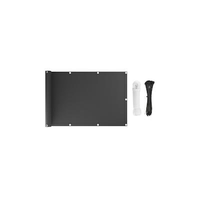 KS Handel 24 Premium Balkonsichtschutz Überlänge Sonnenschutz Balkonverkleidung (90x1000 cm Hellgrau) Image