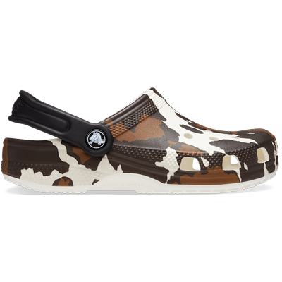 Crocs Cow Kids’ Classic Cow Print Clog Shoes